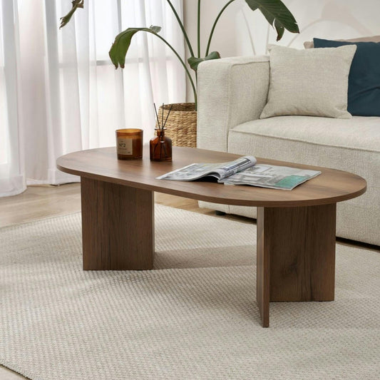 Contemporary Oval Coffee Table