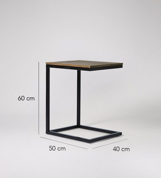 C-Shaped Accent Table