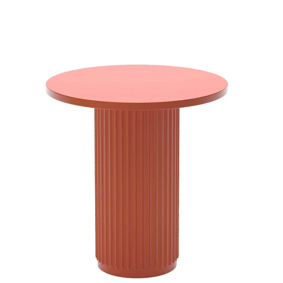 Fluted Cylinder Side Table