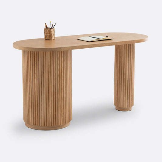 Fluted Oval Desk