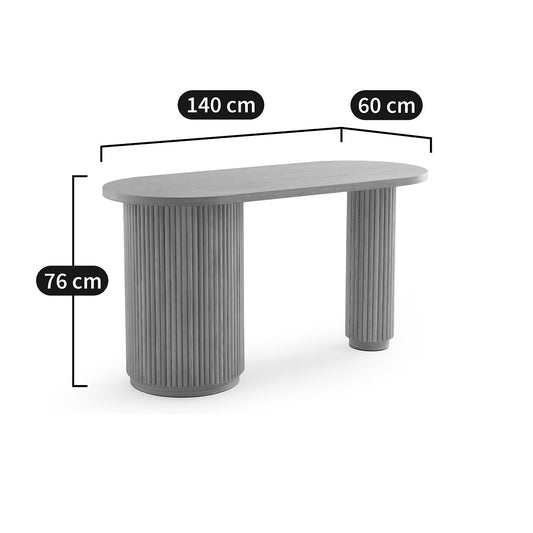 Fluted Oval Desk
